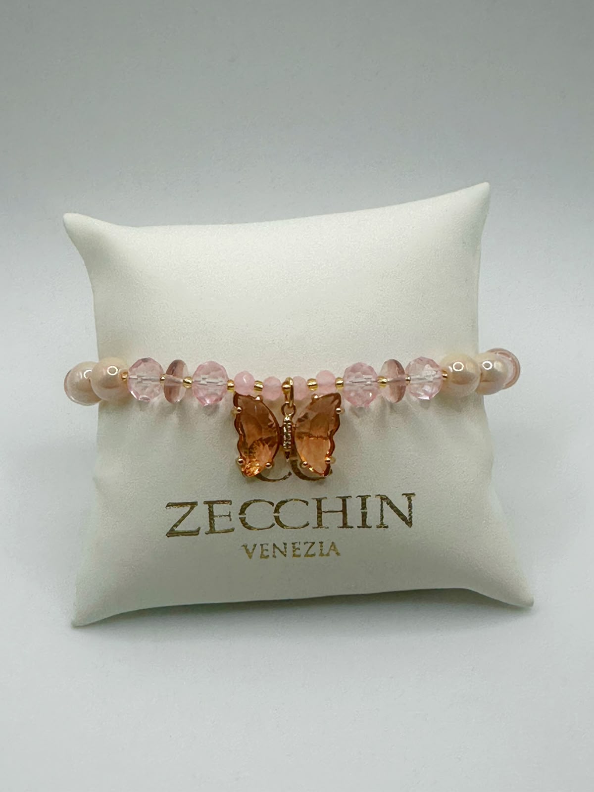 Bracciale Farfalla 15 cm, colore rosa